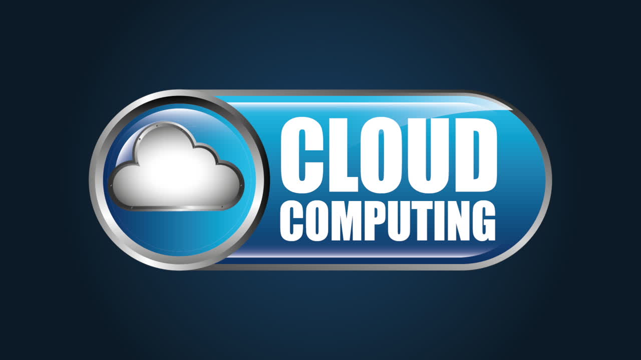 gráfico de botón de computación en la nube