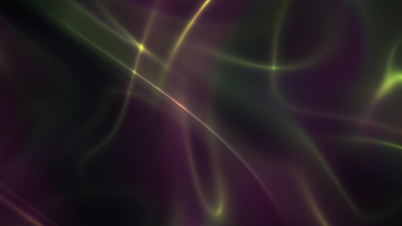 Sfondo astratto dinamico con linee di luce viola e oro fluide