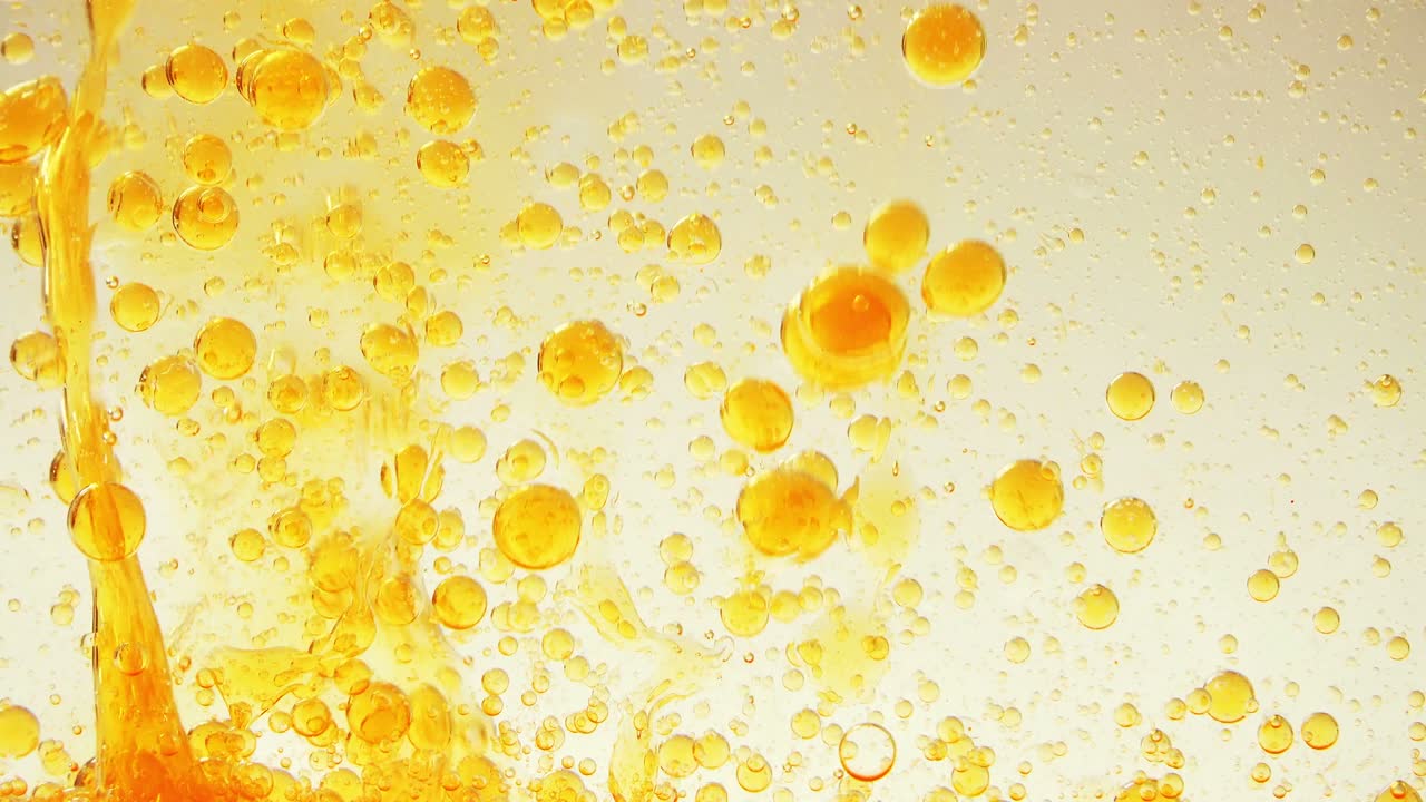 배경 거품에서 거품의 움직임.