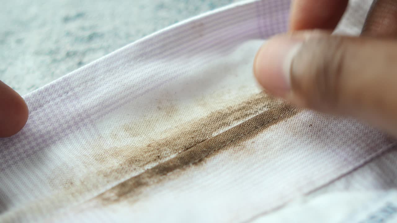 comprobar si hay manchas en una camisa