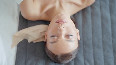 woman enjoying a spa treatment