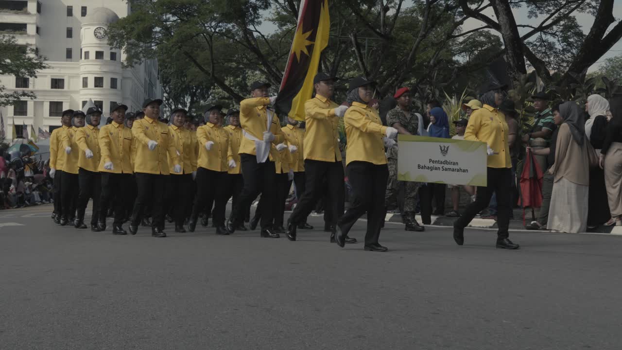 Celeberation Of Sarawak Governor Birthday ,12 october 2024,was held at kuching with so many goverment agencies take part in the parade and also sarawak culture tribe with they traditional costume.