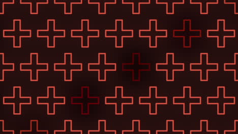 Red-crosses-form-intricate-grid-pattern-on-black-background