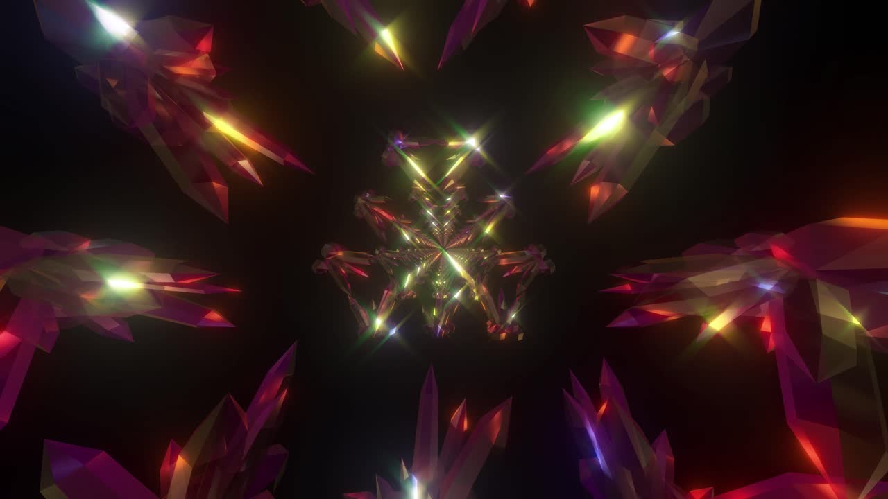 patrón geométrico de cristal resplandeciente abstracto