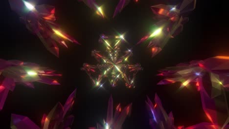 patrón geométrico de cristal resplandeciente abstracto