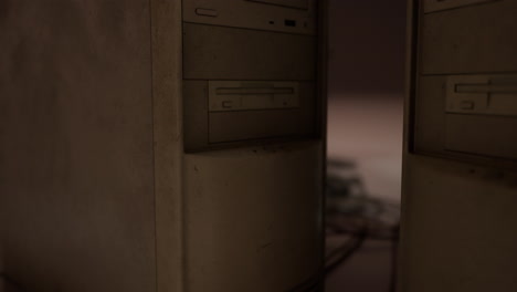 un tiro antiguo de tecnología obsoleta.