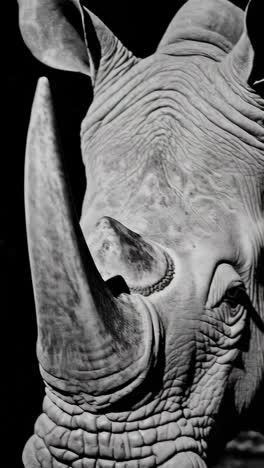 close-up of a rhinoceros