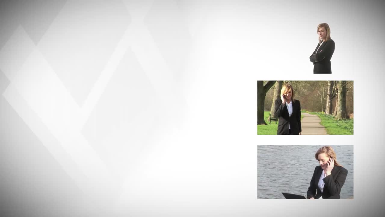 mujer de negocios que trabaja al aire libre