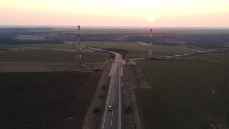 the video describes the industry standards of road building through agriculture lands, power grid lines and lte communication towers.