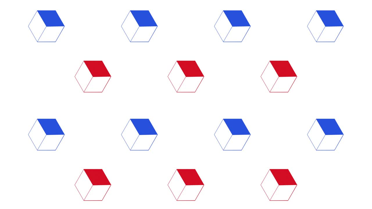 diseño de fondo sin costuras con cubos en video 4k.