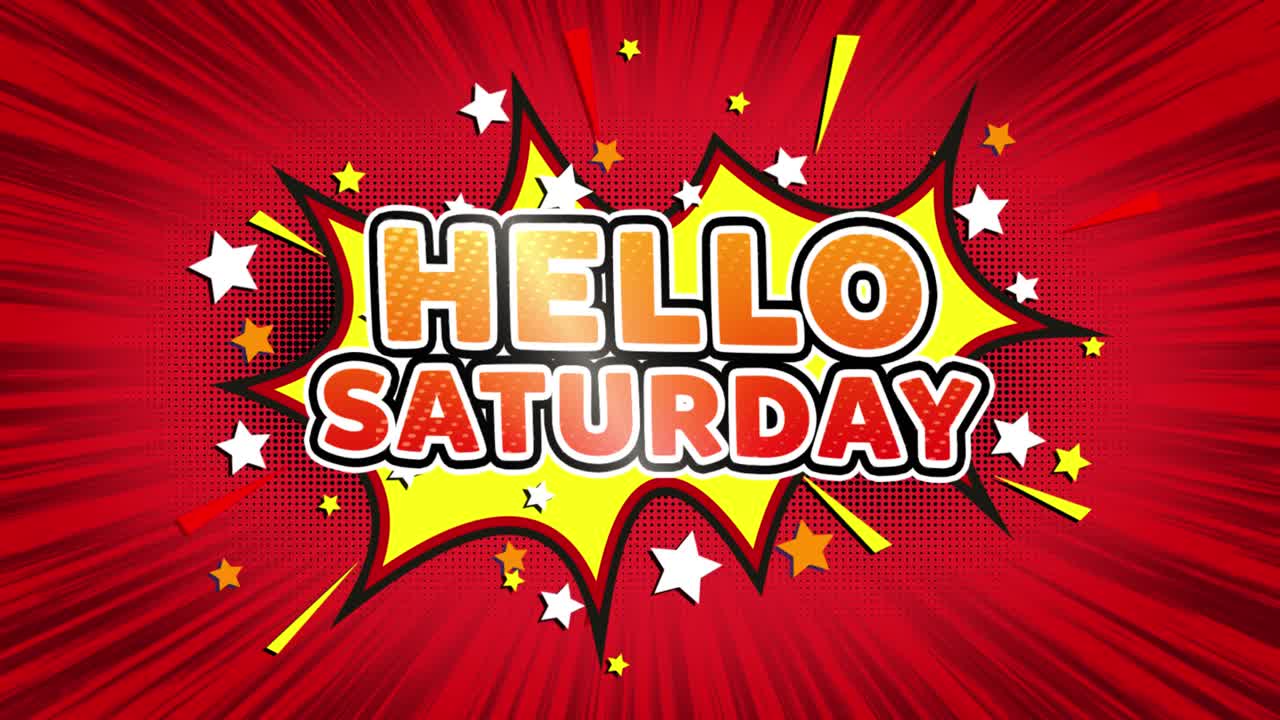 Hello Saturday Comic Illustration