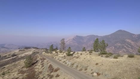 Aerial-Drone-View-of-Stunning-California-Mountain-Range-in-the-Middle-of-Nowhere