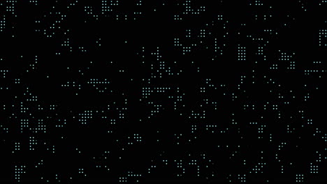 4k background animation of flashing point grid for abstract data display