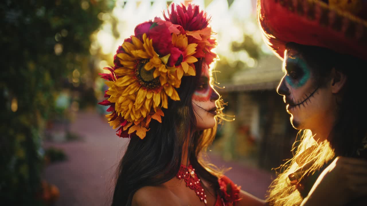 Day of the Dead Couple Portrait
