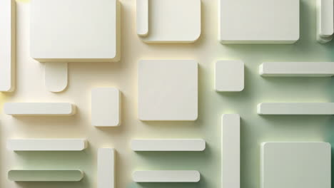 abstract 3d geometric shapes on gradient background