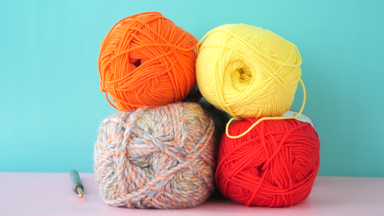Colorful Yarn Balls for Crochet or Knitting