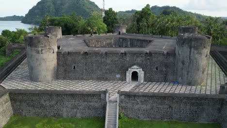 revealing flyover banda island historic fort