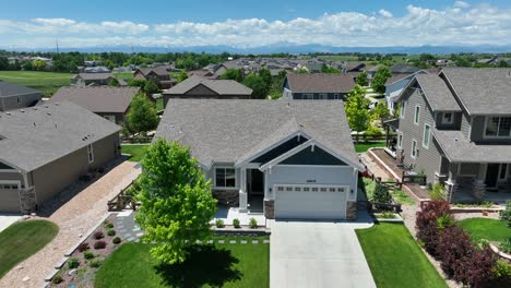 quaint house in upscale new housing development