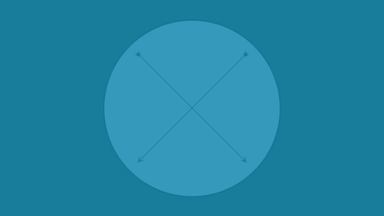 Animation of business text financial data processing over circle on blue background