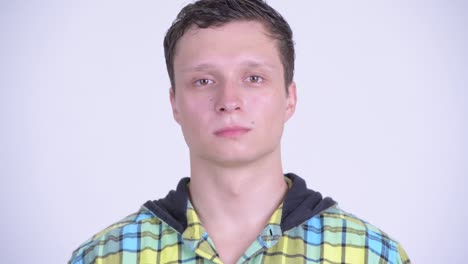 젊은 잘 생긴 hipster 남자