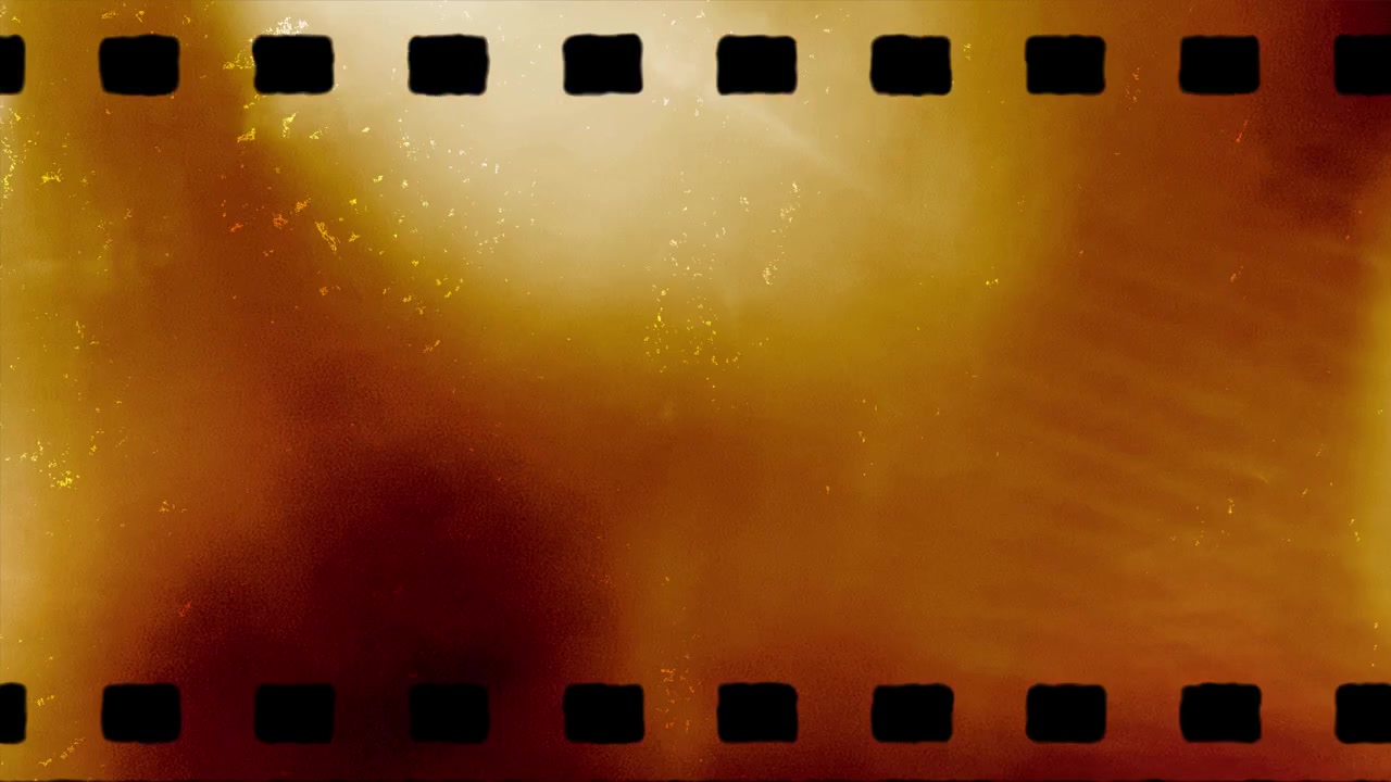 Vintage Film Reel Overlay with Light Leaks and Dust