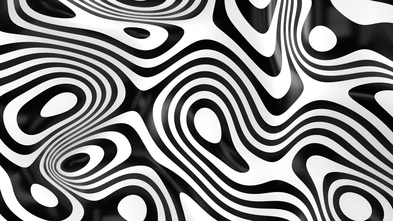 Abstract black and white striped motion background