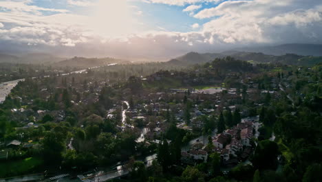 Drone-shot-of-the-Walnut-Creek-neighborhood-in-California