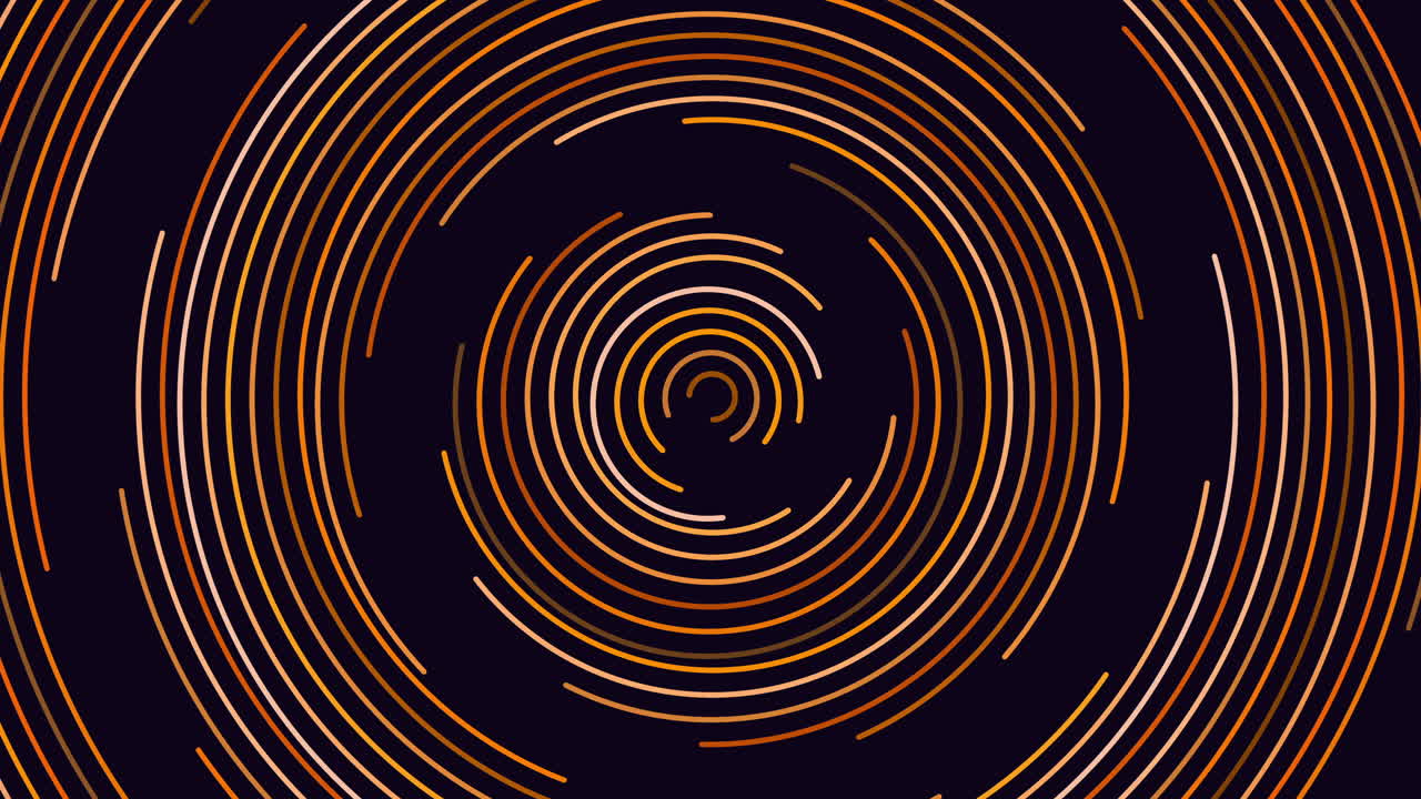 검은 그라데이션에 화려한 환상과 소용돌이 원 패턴