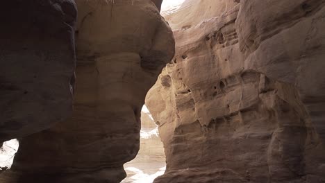 beautiful red canyon near the egyptian border and jordan border in israel