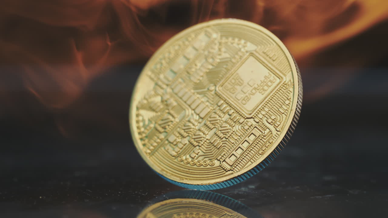 bitcoin ardiendo en llamas