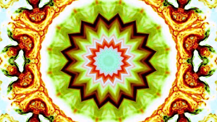 Movimento astratto di sfondo caleidoscopico colorato