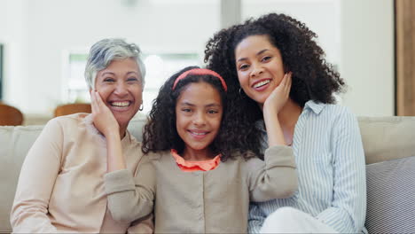 happy, face and child with mother
