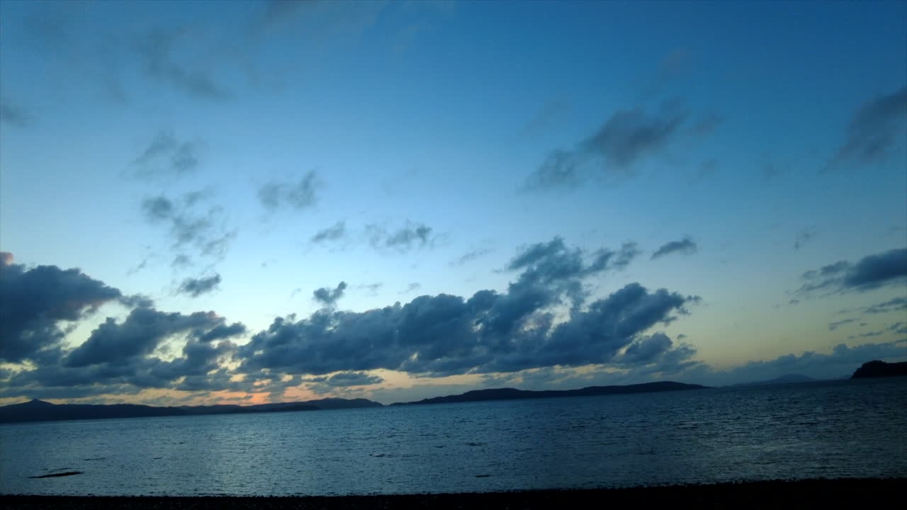 Motionlapse of clouds and waves moving in the Whitsundays islands, QLD, Australia