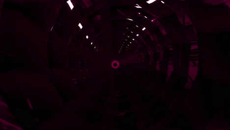 Abstract-motion-background-with-circle-tunnel.-Digital-animation-with-hexagons