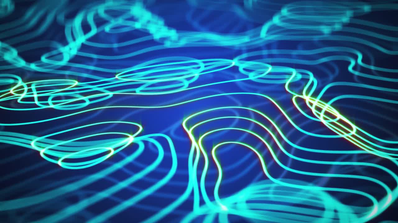 ⁇ 색 윤 ⁇ 선 위에 움직이는 파란색 윤 ⁇ 선의 애니메이션