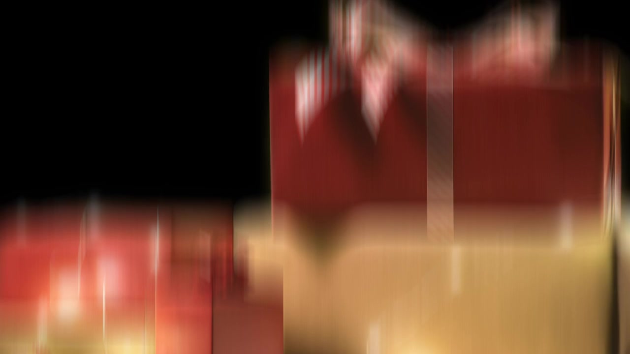 Blurred person on a red surface