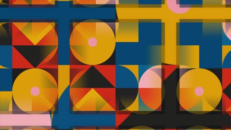 abstract geometric art with colorful shapes