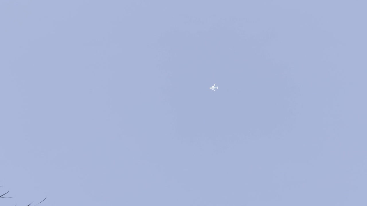 Airplanes in the sky pass through the screen