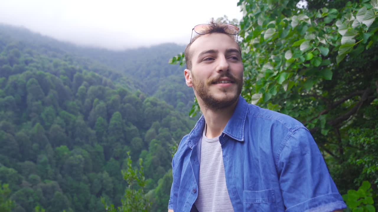 Paisagem de floresta verde