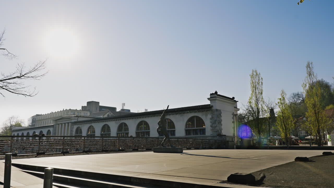 A Sunny Day at the Market Plaza