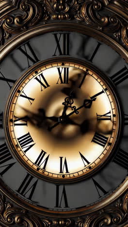 vintage ornate wall clock detail