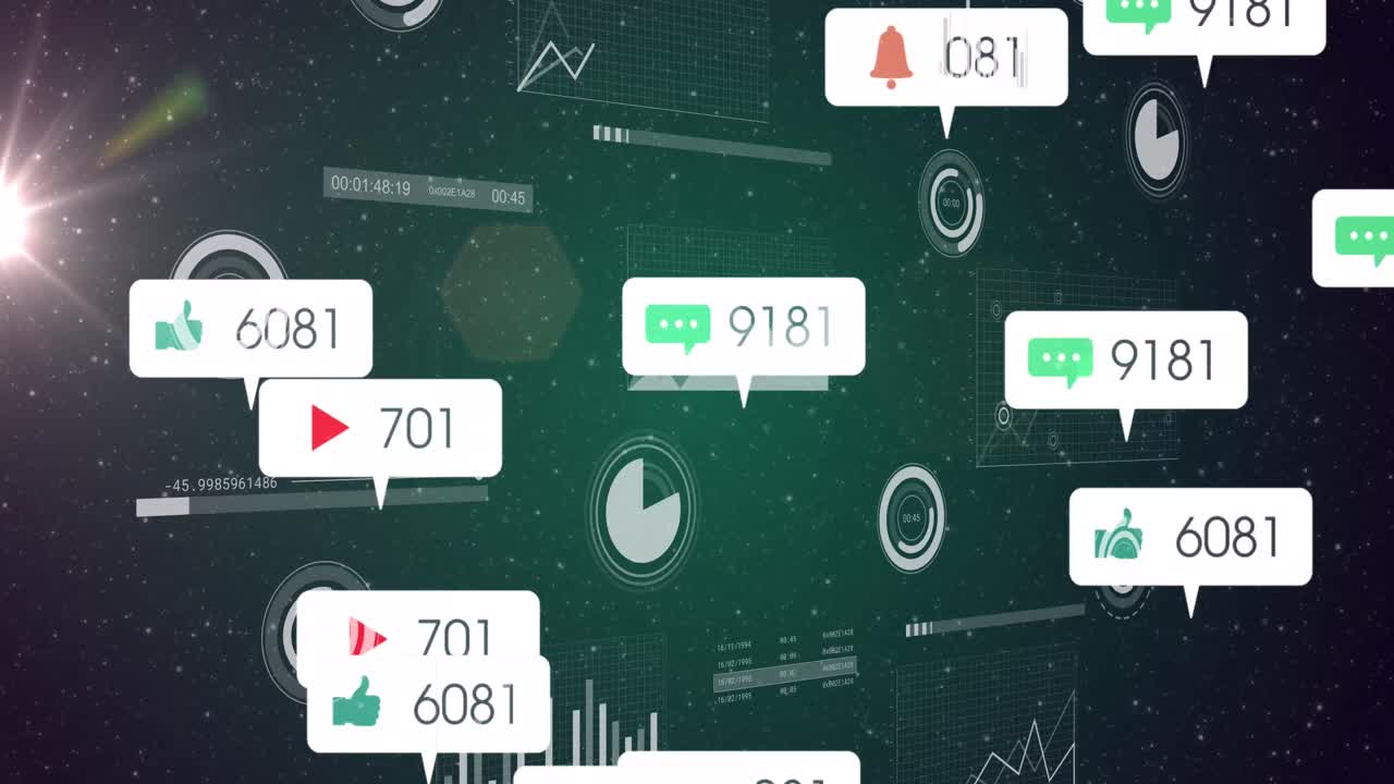 미디어 아이콘의 애니메이션과 공간 상의 데이터 처리