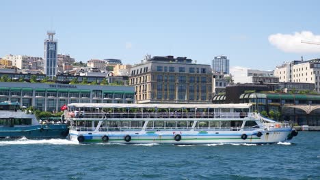 ferry boat on the water in istanbul