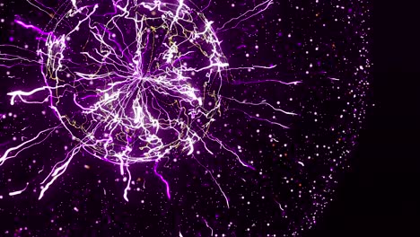 abstract purple explosion fireworks