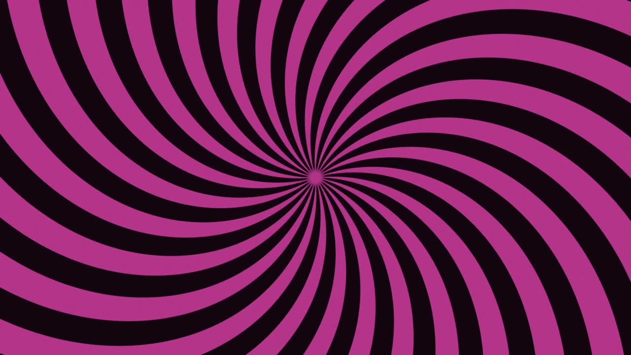 Curve black and pink radial lines spin around the center of a background.