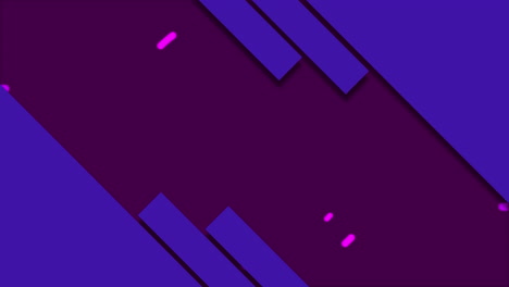 animación de rectángulos púrpuras sobre un escáner circular rosado sobre un fondo oscuro