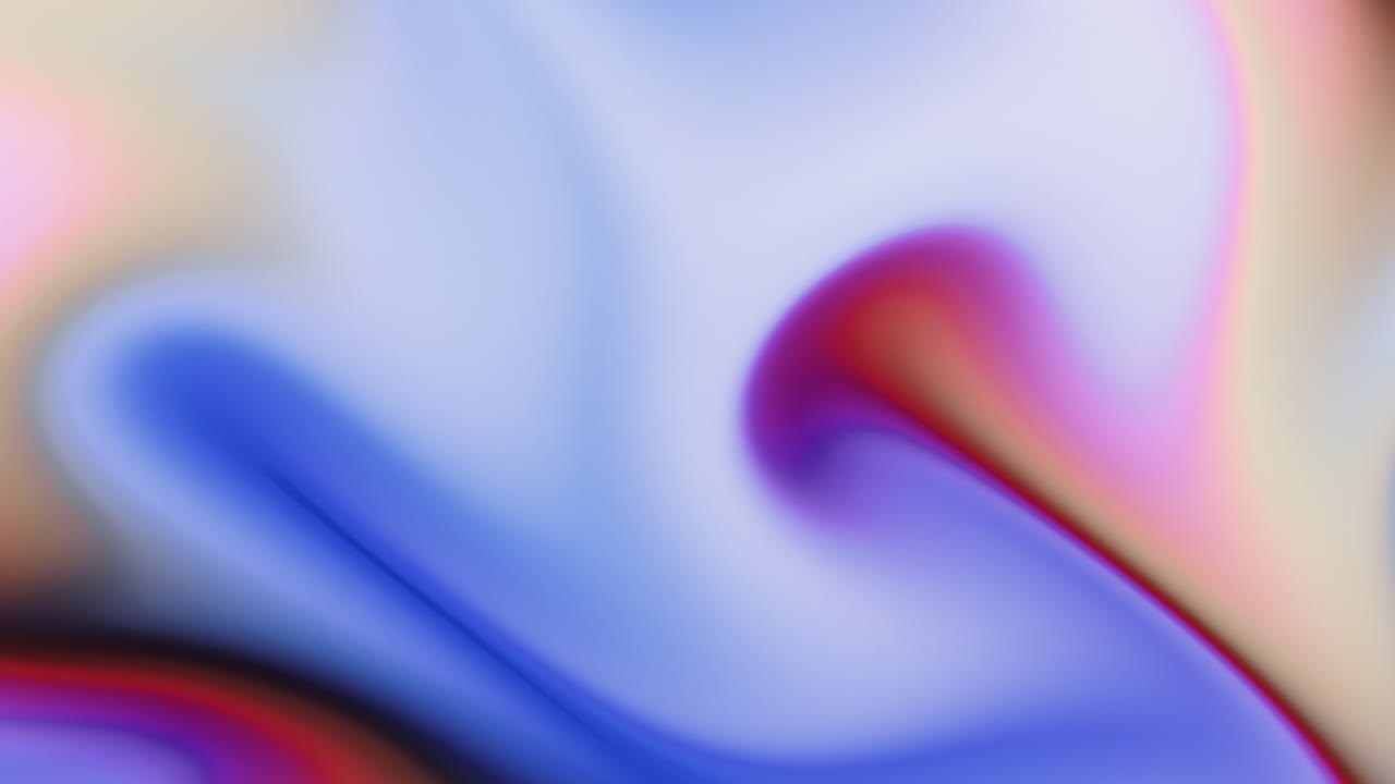 Blurry Gradient Multicolored Fluid Flowing In Seamless Motion