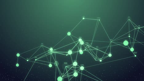 concepto de conexión de red abstracto fondo gráfico de movimiento creativo con código en ejecución