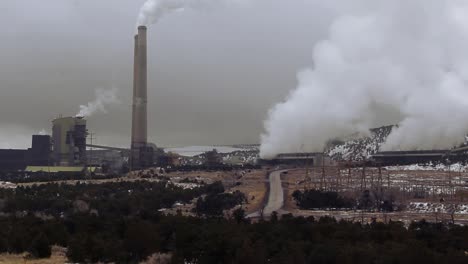 a coal fired power plant in the mountains