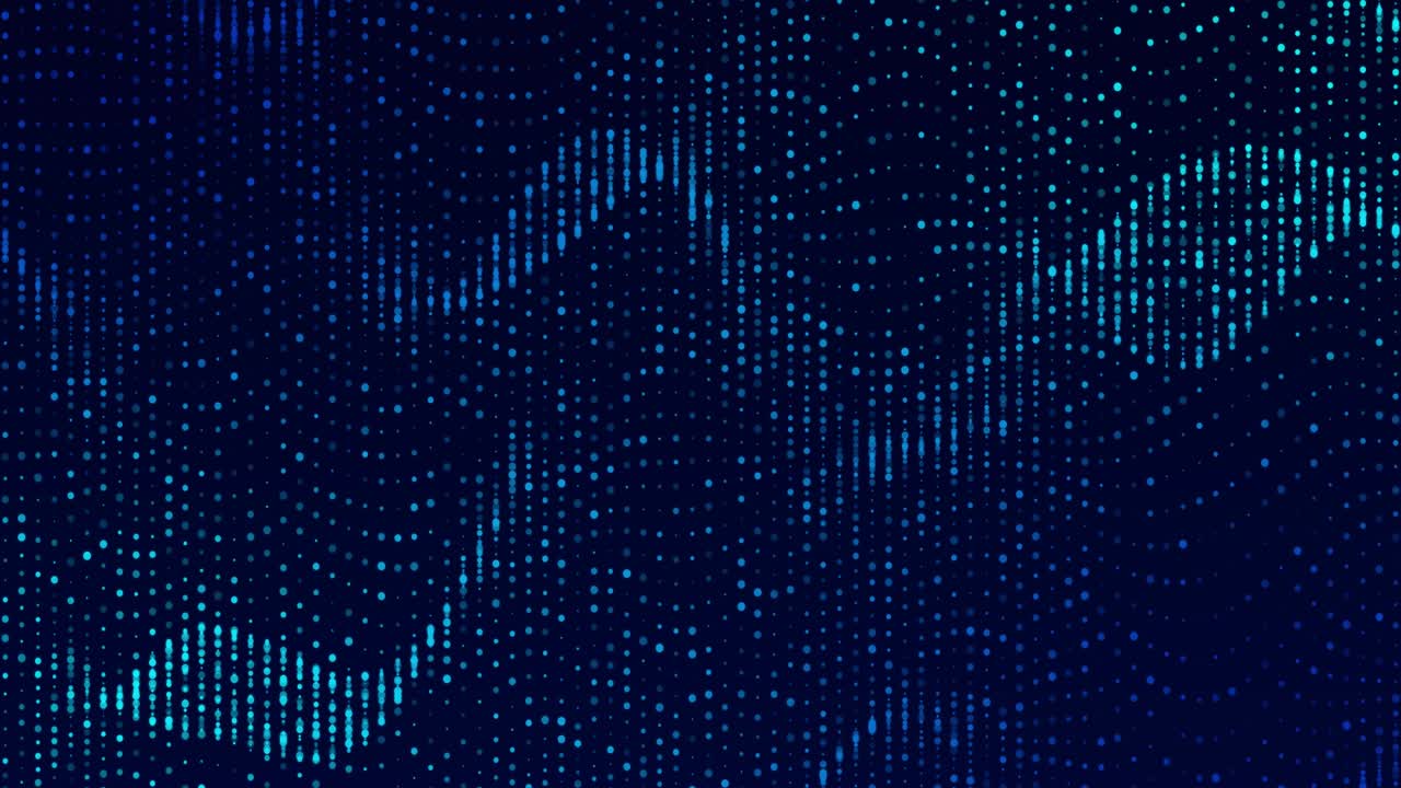 Big data visualization abstract background wave flow of particles transfer cyberspace big data